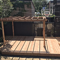 Construction patio